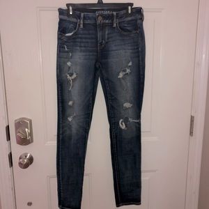 American Eagle Distressed Super Stretch Jeggings